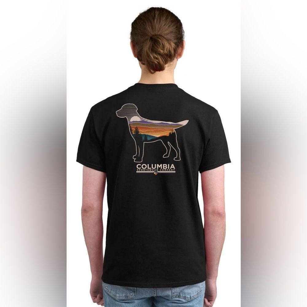 Columbia Black Dog Tee Black XXL NWT